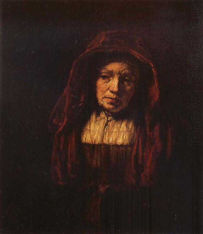 REMBRANDT Harmenszoon van Rijn Portrait of an Old Woman china oil painting image